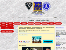 Tablet Screenshot of capitalmineralclub.org